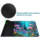 RWUTYTIUL Mushroom Forest Card Playmat - 24 X 14 Inch with Tube Bag, Card Gameplay Mat with Zones for Commander Deck MTG RPG CCG