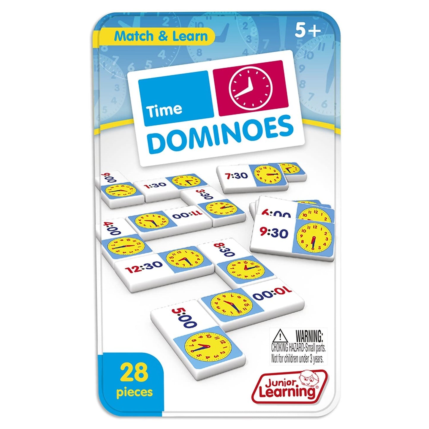 Junior Learning Jrl486-2 Time Dominoes - 2 Each