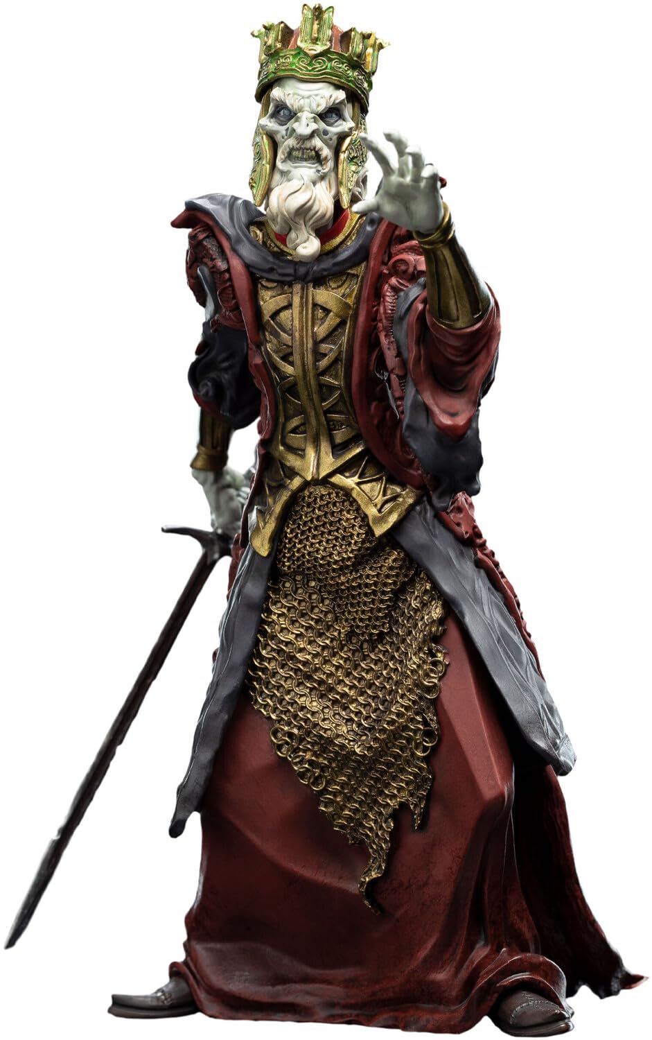 Weta Workshop Mini Epics King of The Dead - 16" Multicolored Figure, The Lord of The Rings Trilogy, Model 86-50-04122