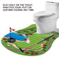 GOODLYSPORTS Toilet Golf  Mini Golf Game - Gag Gifts Funny mature-themed - Dad Gifts from Daughter  Funny Gifts for Men  mature-themeds  Boyfriend  Golfers  Birthday  Christmas - White Elephant Gifts for mature-themeds