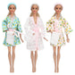 Sotogo 21 Pieces Doll Clothes And Accessories For 11.5 Inch Girl Doll Good Night Playset Include 7 Sets Doll Pajamas Bathrobe, Doll Sleeping Bag Doll Towels And Hairbands