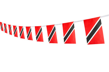 Trinidad Flag Trinidadian Flag,100Feet/76Pcs National Country World Pennant Flags Banner,Party Decorations Supplies For,Bar,Indo