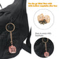 Xqidian Mini Dice Set With Copper Hollow Crown Necklace Dice Case Antique Tiny Small Metal Dnd Dice Set D&D Portable 7Pcs Keycha