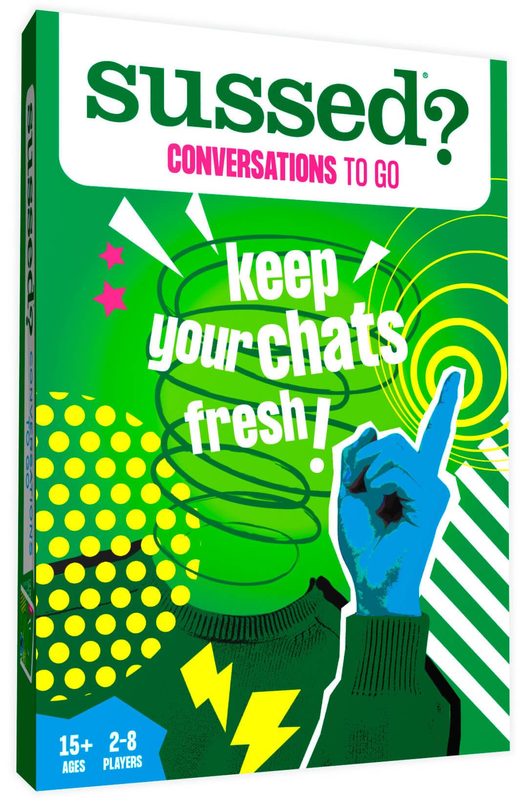 Sussed Lighthearted Conversation Cards - 231 Questions For Friendships, Couples, Co-Workers And More - Adults & Teens Ages 15+ - Icebreaker, Gift & Stocking Stuffer