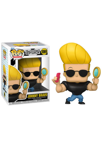 Funko POP Animation Johnny Bravo Figure with Mirror & Comb, 5" Multicolor Vinyl Model 57789