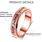 Luckyamor Fidget Rings Women For Anxiety Rings:Stainless Steel Fidget Rings For Men Spinner Ring Personalized Inspirational Fidg