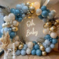 Kalor Retro Misty Blue Balloons,100 Pcs 5 Inch Mini Matte Latex Balloons For Balloon Garland Arch, Birthday Decoration, Wedding Party, Baby Shower Decorations