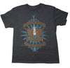 Bioworld Fantastic Beasts Youth Charcoal Logo T-Shirt: Large