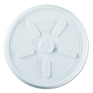 Dart 12JL White Vented Lid (Case of 1000)