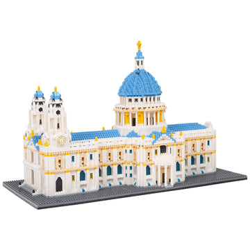 Geniteen Building Blocks Set, St Paul'S Cathedral Model Building Kit 7053 Pcs Architecture Collection Micro Mini Blocks