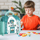 Shape28 Store Bag Pretend Play Store Toddler Toys 62 PCS Shopping Cart for Kids with Play Kitchen Prop Money Pantry Storage Cash