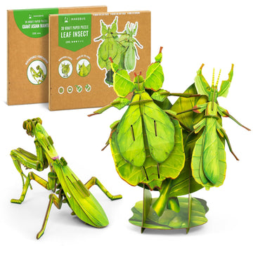 Makebug Stem Toys Eco-Friendly 3D Paper Puzzles, Educational Toys For 7+ Year Old, Preschool Toys For Birthday, Christmas, Holid