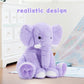 MorisMos Large Purple Elephant Stuffed Animal, 19.6" Soft Plush Toy for Kids, Ideal Gift for Boys and Girls