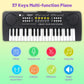 Heepuew Kids Piano Keyboard, 37 Keys Portable Music Keyboard Electric Piano Toys For Children, Educational Instruments Toddler K