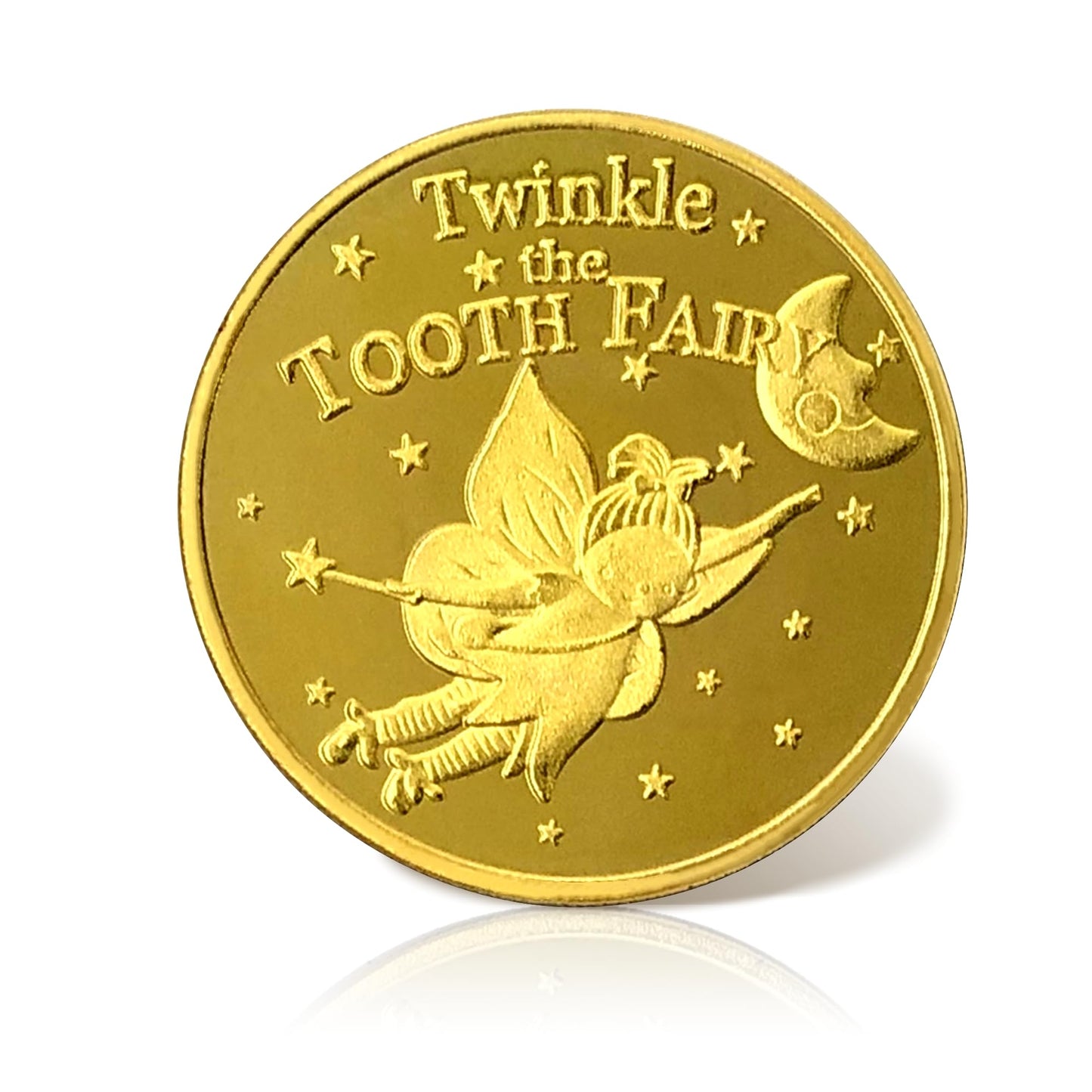 Nlr Fun Tooth Fairy Coins Classic Tooth Fairy Golden Coins, Keepsake For Lost Tooth Kids (8 Pcs)