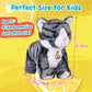 Pattern Gray Robotic Cat Toy For Kid That Move And Meow Purrs Touch Control Kitten Toys Animated Realistic Kitty Toys Kitten Robot Toy For Halloween Birthday H:12'