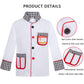 KAKALVER Kids Chef Costume Pretend Chef Outfit Restaurant Dress Up for Cooking Playing, Halloween