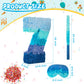 Number 1 2 3 4 5 6 7 8 9 Piñata With Stick Blindfold Confetti, Gradient Blue Piñata For Kids Birthday Party Large Blue Piñata For Boys Girls Birthday Anniversary Decoration Supplies(Number 7)