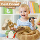 Tezituor Snake Stuffed Animal With Babies,80' Long Brown Boa Constrictor Mommy Snake With 3 Cute Babies & 2 Eggs Plush Snake Toys Birthday Gifts For Boys Girls