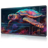 for MTG Card Playmat with Zone Game Play Mat for MTG TCG 24 x 14 inches Non-Slip Play Mat for Commander Board RPG CCG Game TCG Other Card Games/Mouse Pad-Colored Turtle