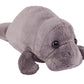 Wild Republic Pocketkins Eco Manatee, Stuffed Animal, 5 Inches, Plush Toy, Made From Recycled Materials, Eco Friendly