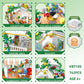 Jimujia Flower Shop Building Blocks Toy Set 742 Pieces Girl'S Favorite Flowers House Building Set Coffee Shop Gift For Kids Cons