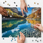 1000 Piece Jigsaw Puzzle for mature-themeds - Canyon River Fall Landscape Nature Scene  Turquoise Lake Mountain Puzzle  Challenging Relaxing Game  enhanced Recycled Gift for mature-themeds Teens