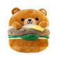Hamburger Bear Plush 8 Inches Soft Cute Design Cheese Burger For Decoration Food Party Gift