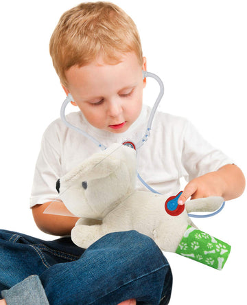 Click N' Play Kids Veterinary Playset, Vet Play Sets for Kids, Vet Pretend Play for Kids, Vet Set Includes Plush Dog Toy and Vet