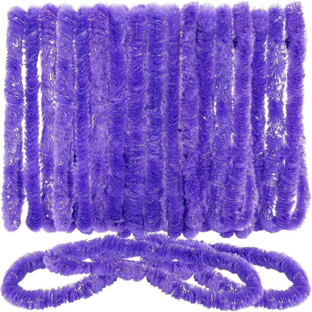Fun Express Purple Plastic Leis-Luau-Pool Party-Costume Accessories-50 Pieces
