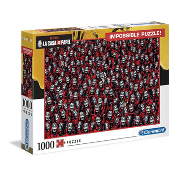Clementoni - 39527 - Impossible Puzzle - La Casa De Papel/Money Heist - 1000 Pieces - Made In Italy - Jigsaw Puzzles For Adult - Jigsaw Puzzles Netflix