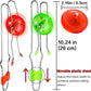 Jishi 3Pcs Light Up Magnetic Gyro Wheel Toys For Kids, Stocking Stuffers For Kids Adults Christmas Glow Party Favors Nostalgia G