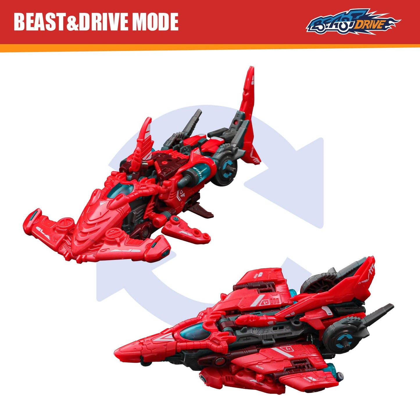 52Toys Beastdrive Bd-04 Abyss Sweeper Deformation Toys Action Figure, Converting Toys In Vehicle And Beast, Perfect Birthday Party Gift For Teens And Adults