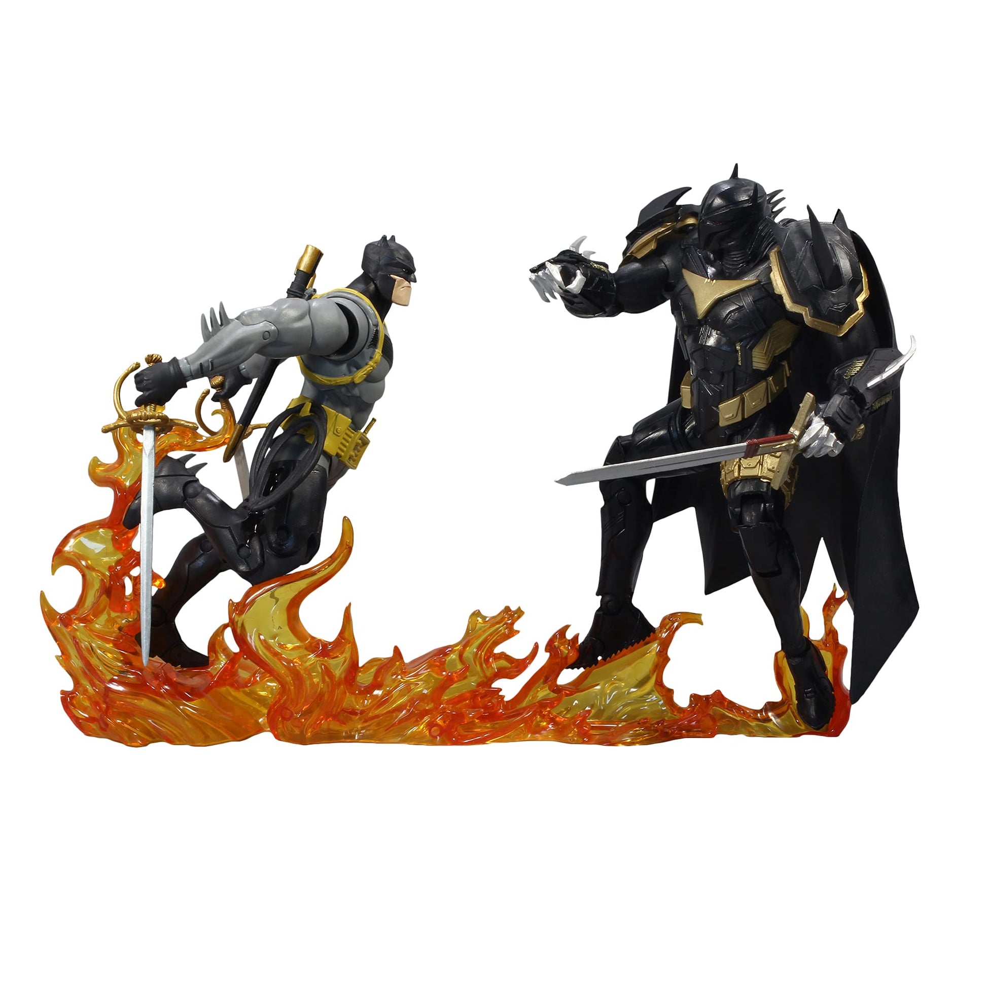 DC Multiverse Batman vs Azrael (Batman protective covering) 7 Action Figure Multipack with Accessories