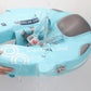 Baby Float With Canopy Non Inflatable Mambobaby Float Pool Floats, Sun Protection Baby Swimming Float Add Tail Avoid Flip Over S