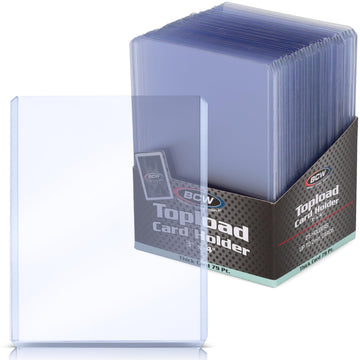 Bcw 79 Pt. Thick Card Topload Holder - Pack Of 25 | Durable Rigid Pvc Toploader | Toploaders For Memorabilia, Jersey, Patch, And