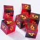 Generic 6PCS 16mm D6 Resin dice Set Dice for DND Dungeons and Dragons Role Playing Game (Red)