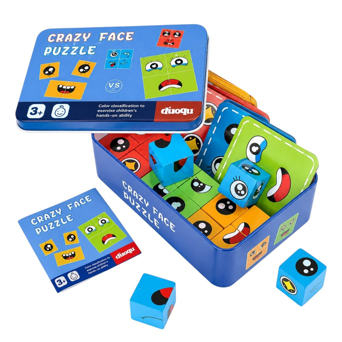 TERA13 Funny Face Matching Puzzle Game for Kids Age 3+| Expression Building Challenge Toy for Boys & Girls | Educational Learnin
