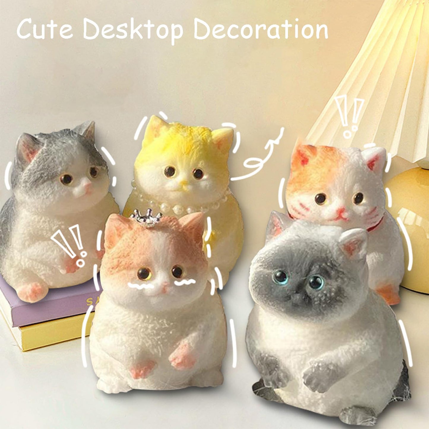 YJPPDD Handmade Taba Squishy Cat  Squishy Cat for mature-themed/Kids  Cute & Soft Cat Design  Stress Relief  Perfect Squeeze Toys Gift for Relaxation and Fun