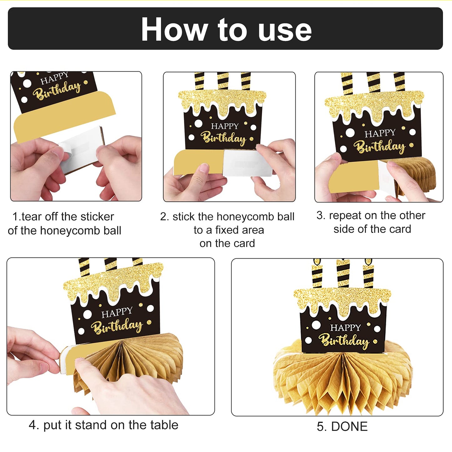 9 Pieces 90Th Birthday Decoration 90 Th Birthday Centerpieces For Tables Decorations Cheers To 90 Years Honeycomb Table Topper For Men And Women Nighty Years Party Decoration Supplies (90Th)