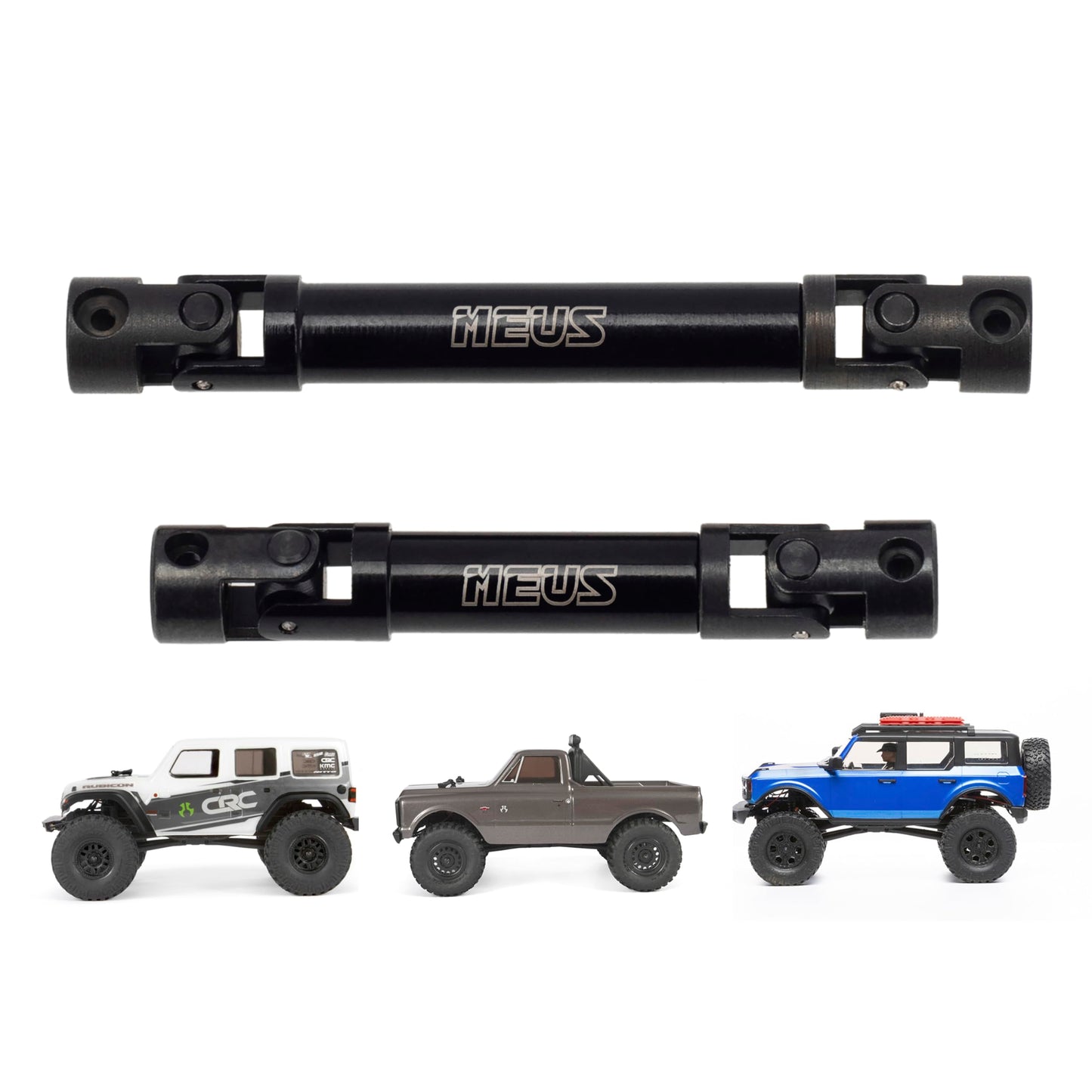 Meus Racing Scx24 Driveshaft Center Drive Shaft For Axial 1/24 Scx24 90081 C10 Jeep Bronco (45-58Mm + 56-81Mm)