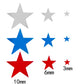 Red Blue White Twinkle Stars Table Confetti 4th of July Independence National Day American Theme Presidents Birthday Patriotic P