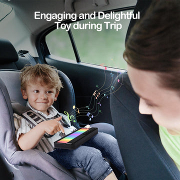 Foki Toddlers Travel Toys, Light Up Mini Kids Keyboard Pocket Piano Preschool Learning Musical Small Toddler Music Kindergarten