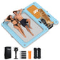 Inflatable Dock Floating Platform with Ramp| 3-in-1 Floating Dock| Sunchill Float 3-5 Person & 700 Lbs| Large Mesh Layer Hammock