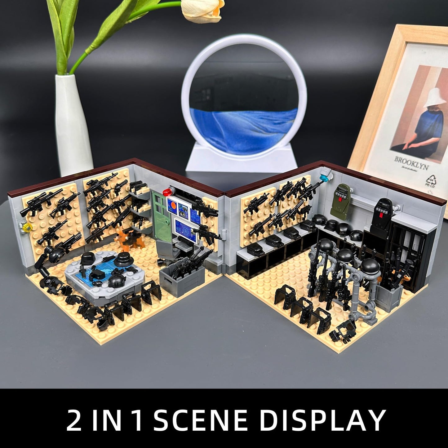 Swat Team Military Base Building Blocks Set with Army  Pack Compatible with Lego WW2 War protective coveringy Building Toy Ideal for Kids 6+ and mature-themeds