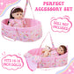 Ecorelf 8 Pcs Baby Doll Clothes With Bassinet For 16-18 Inch Baby Doll Reborn, Baby Doll Accessories Clothes Outfit Including Do