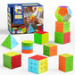 STEAM Life Speed Cube Set 10 Pack Magic Cube | Includes Speed Cubes 3x3  2x2  4x4  Pyramid Cube  Megaminx Cube Puzzle Cube Bundle Collection Cube Toys Gift for Kids & mature-themeds