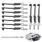 10Pcs Allinrc 1/8 1/10 Rc Body Clips W/Pull Tabs & 4Mm Body Reamer For Traxxas Slash Arrma Kraton Notorious Redcat Losi Hsp Hpi