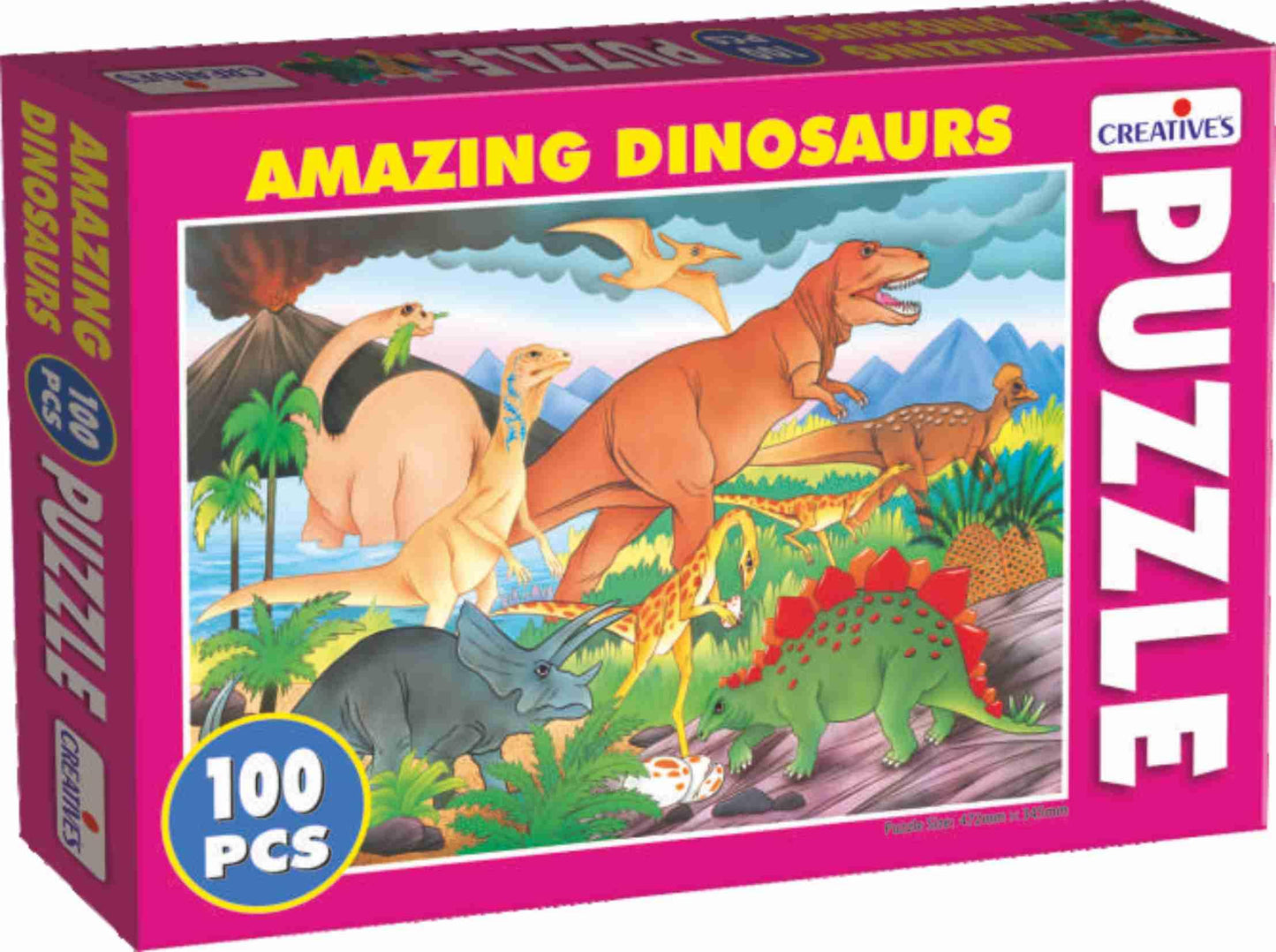 CreativeS Kid Amazing Dinosaurs | Educational Jigsaw Puzzle | Enhance Fine Motor & Cognitive Skills | Develop Problem Solving S