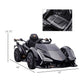 Aosom 12V Electric Ride-On Car, Licensed Lamborghini V12 Vision Gran Turismo Battery-Powered Ride-On Toy With Remote Control, Bluetooth, Music, Led Lights, For 3-6 Year Old Boys And Girls, Black